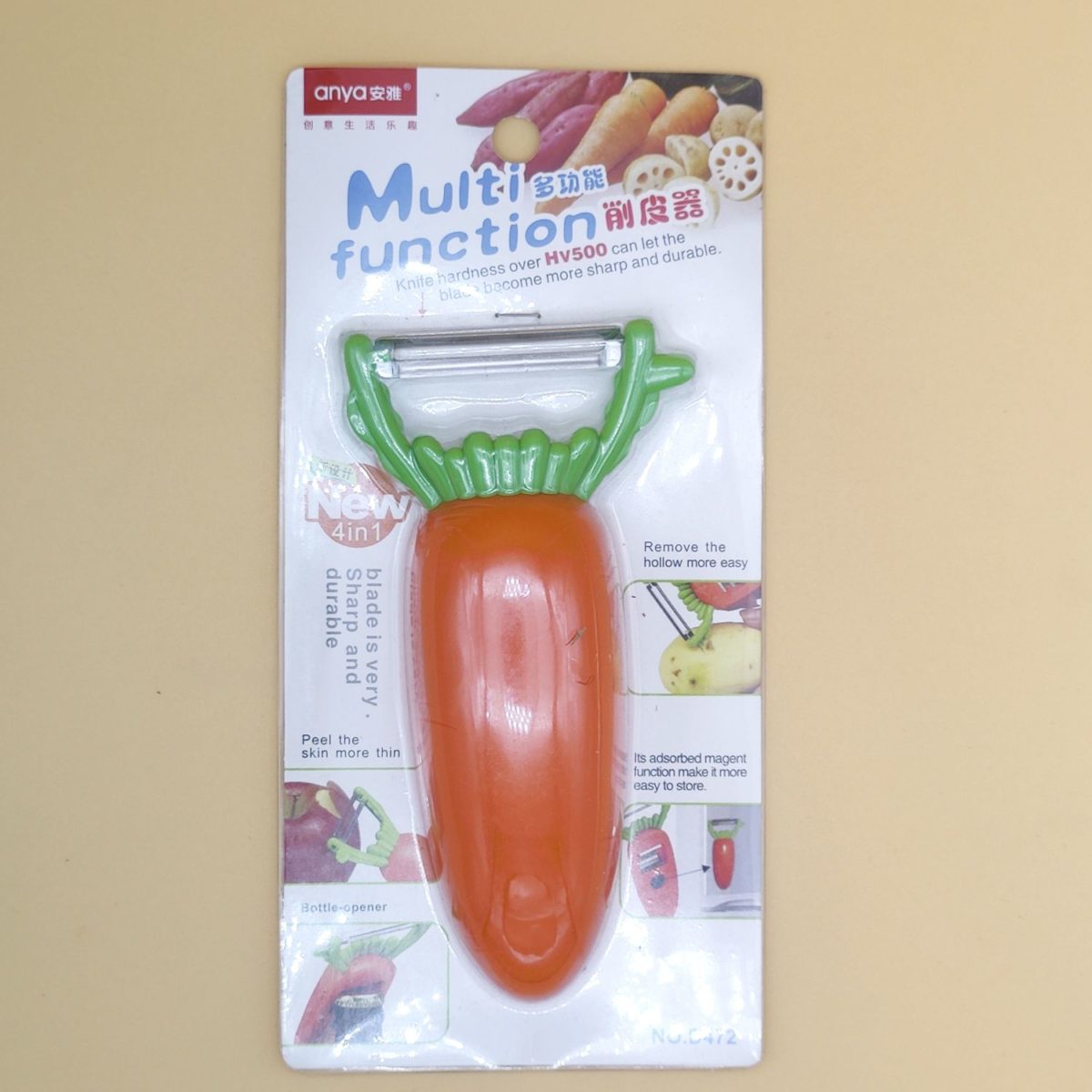 Pela-patata con forma de Zanahoria - Imagen 1