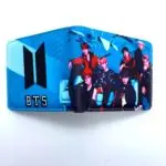 Cartera BTS Grupal color azul