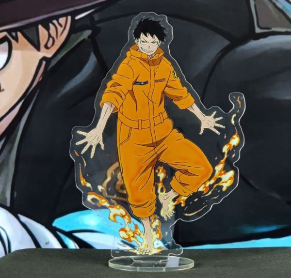 Figura Acrílica Shinra de Fire force