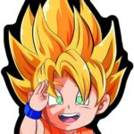 sticker de Goku  pequeño