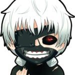 Sticker kaneki pequeño