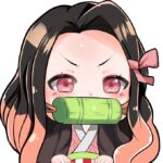 Sticker de vinilo  Nezuko grande