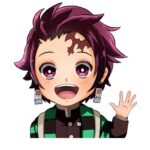 Sticker Tanjiro de Kimetsu no yaiba Grande