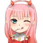 Sticker Zero Two de Darling in the Franxx Grande