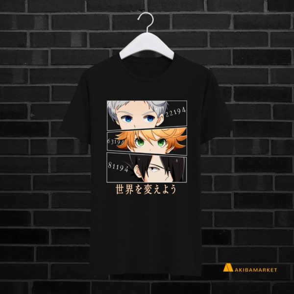 Camiseta Let´s change the world de Yakusoku no Neverland (Art by us)