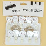 Mini pinzas kawaii de dientes