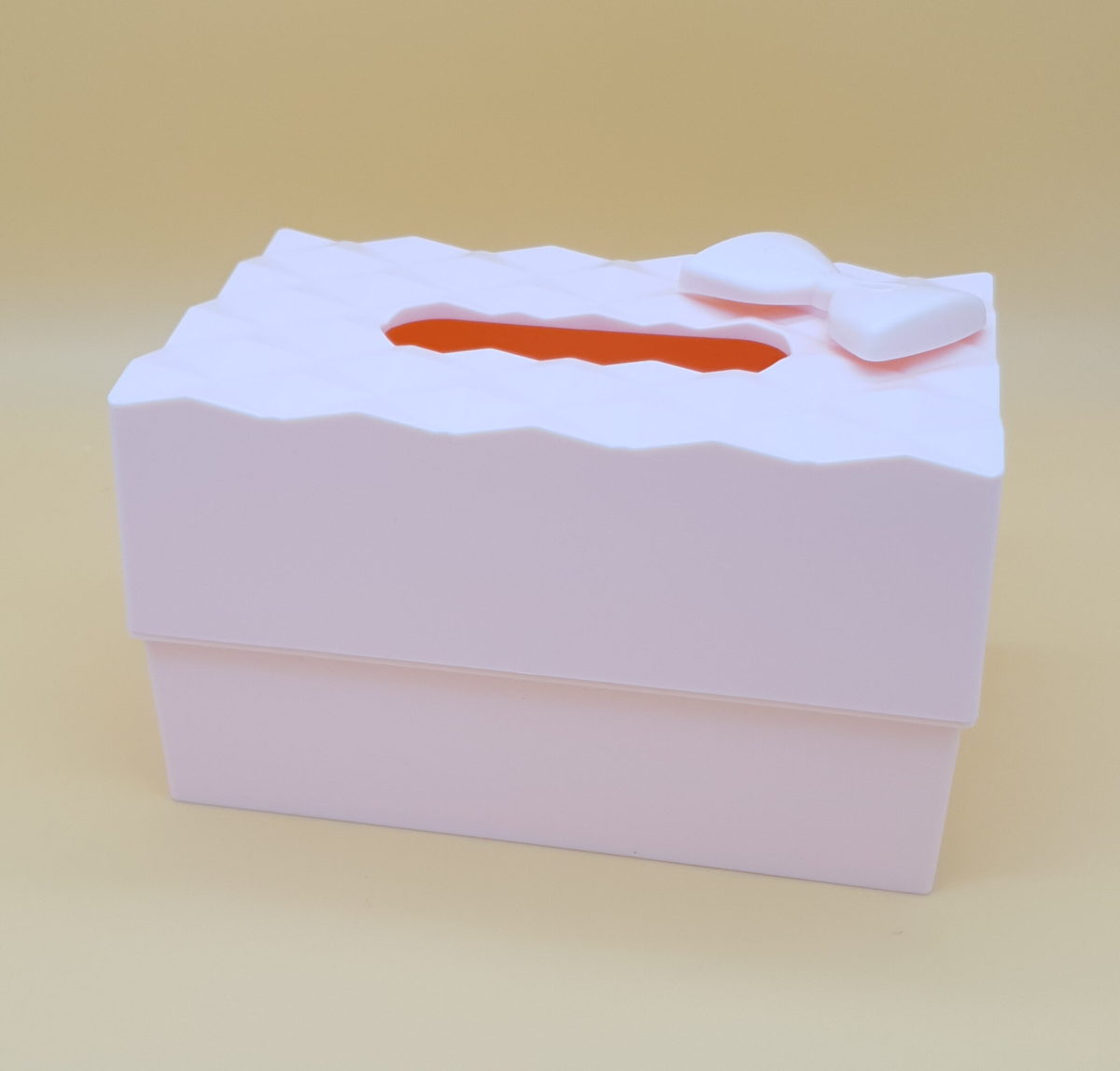 Caja de pañuelos rosa kawaii - Imagen 1