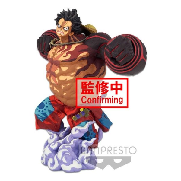 Figura One Piece Estatua BWFC 3 Super Master Stars Piece Monkey D. Luffy Gear4 Two Dimensions - Banpresto