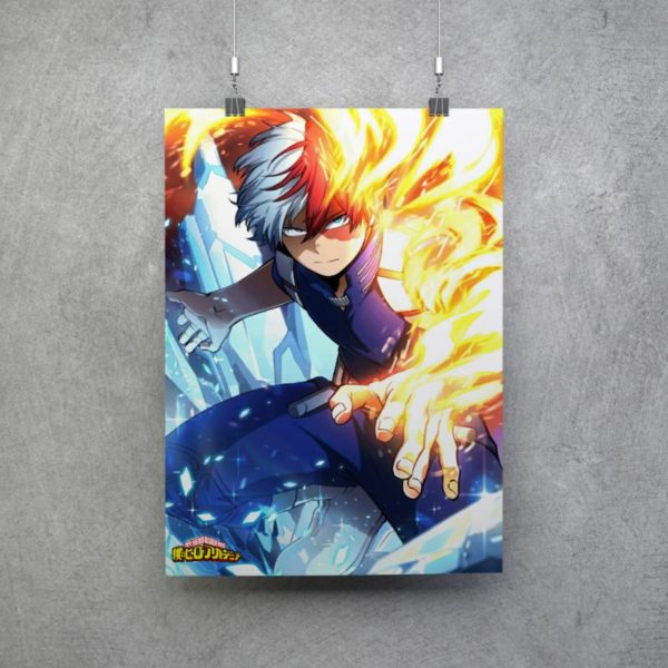 Póster de Shoto Todoroki Boku no Hero v2