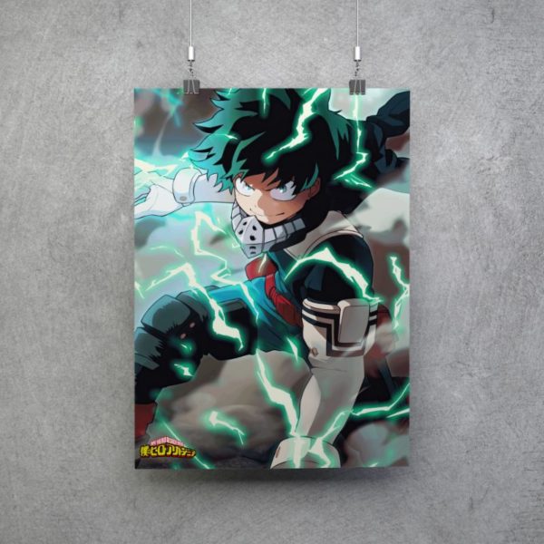 Póster Izuku Midoriya de Boku no Hero v2
