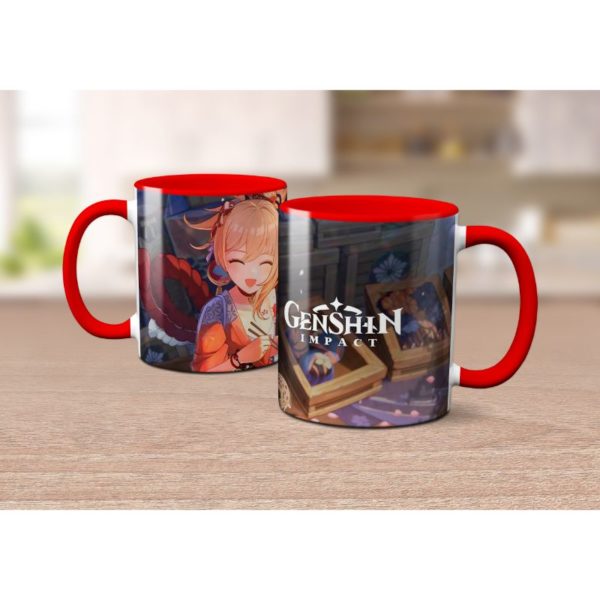 Taza de Yoimiya de Genshin Impact
