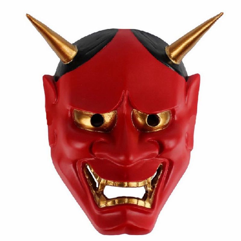 Mascara de cara completa estilo demonio Japones