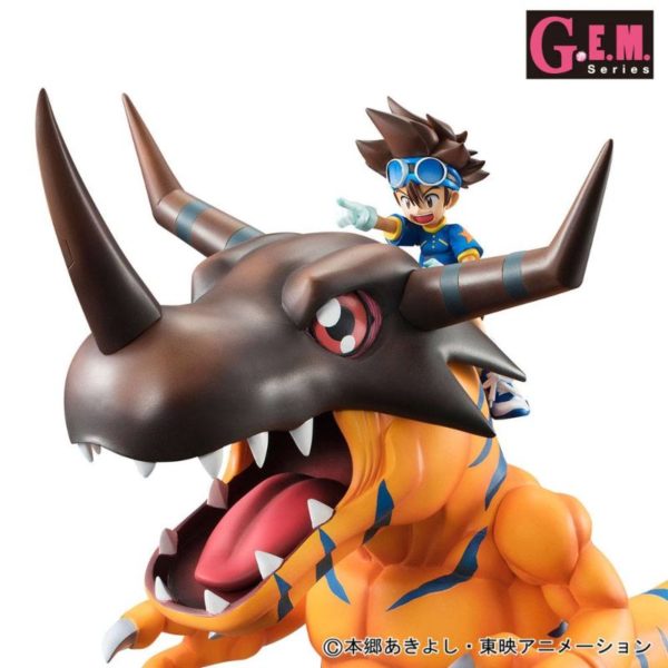 (PRE-VENTA) Figura Digimon Adventure Serie G.E.M. Estatua PVC Greymon & Taichi 25 cm