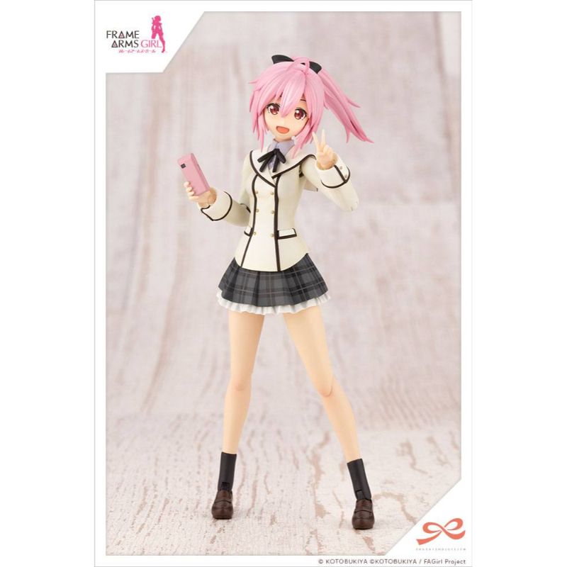 (PRE-VENTA) Figura Sousai Shojo Teien Maqueta Plastic Model Kit 1/10 Ao Gennai Wakaba Girls' High School Winter Clothes Dreaming Style Monochrome 16 cm