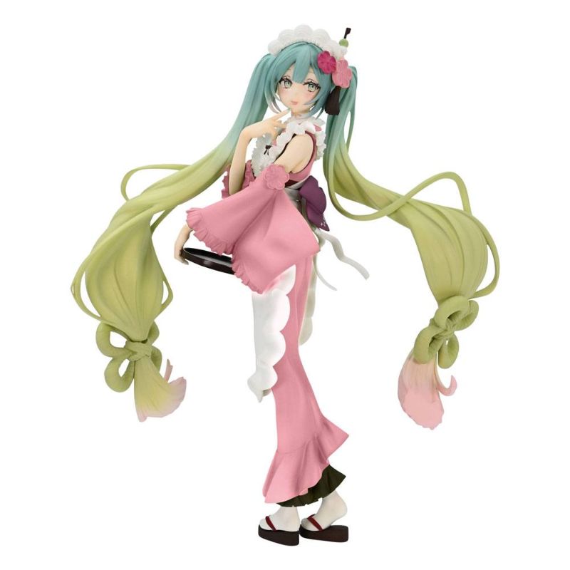 (PRE-VENTA) Figura Hatsune Miku Estatua PVC Exceed Creative Hatsune Miku Matcha Green Tea Parfait Another Color Ver. 20 cm