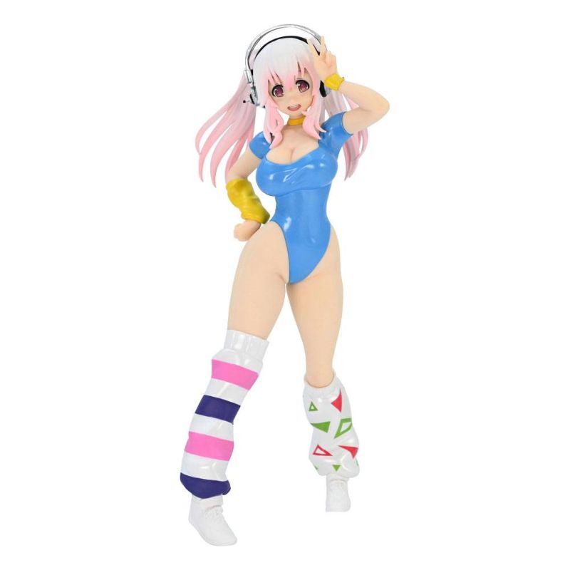 (PRE-VENTA) Figura Super Sonico Estatua PVC Super Sonico Concept Figure 80's/Another Color/Blue Ver. 18 cm