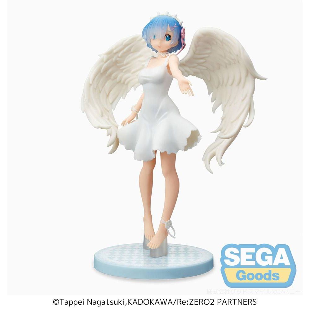 (PRE-VENTA) Figura Re: Zero Starting Life in Another World Estatua PVC SPM Perching Rem Demon Angel Ver. 21 cm