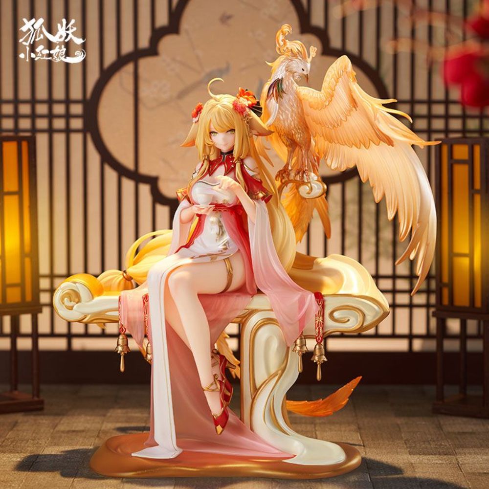 (PRE-VENTA) Figura Fox Spirit Matchmaker Estatua PVC 1/7 Honghong Tushan Golden Feather Dress Ver. 27 cm
