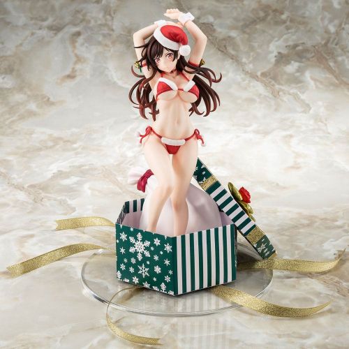 (PRE-VENTA) Figura Rent-A-Girlfriend Estatua PVC 1/6 Mizuhara Chizuru Santa Bikini de Fuwamoko 2nd Xmas 26 cm