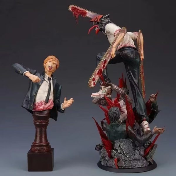Figura de Denji Chainsaw Man con torso intercambiable