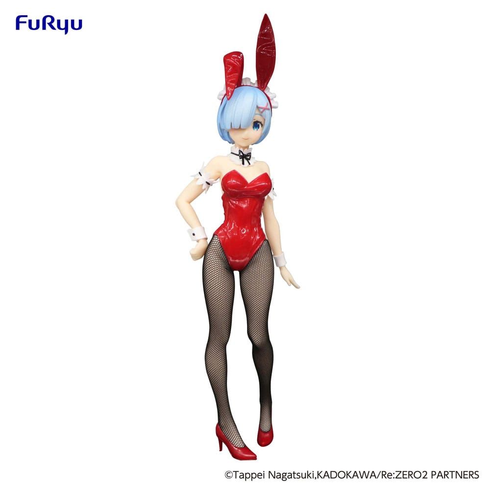 (PRE-VENTA) Figura Re:Zero Estatua PVC BiCute Bunnies Rem Red Color ver. 29 cm