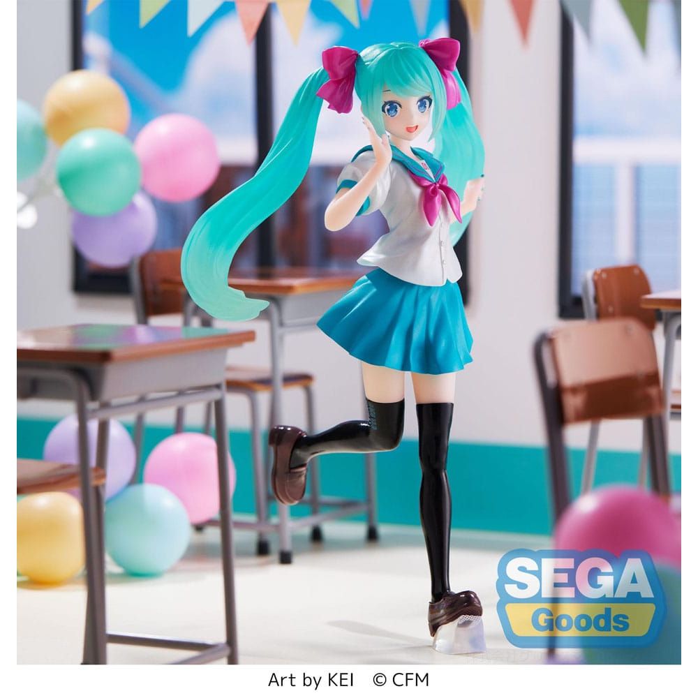 Figura de Hatsune Miku Estatua Luminasta PVC 16th Anniversary KEI Ver. - SEGA