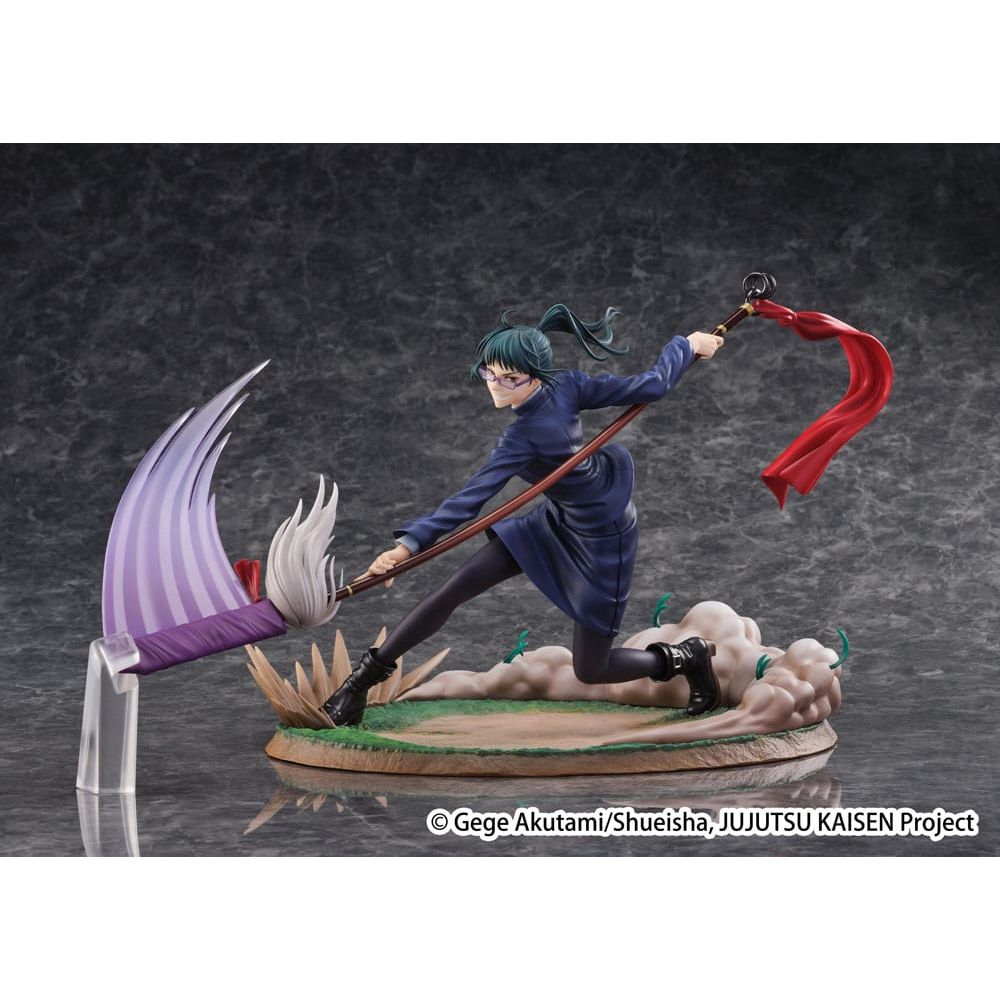 (PRE-VENTA) Figura Jujutsu Kaisen Estatua PVC SHIBUYA SCRAMBLE FIGURE 1/7 Maki Zen'in 23 cm