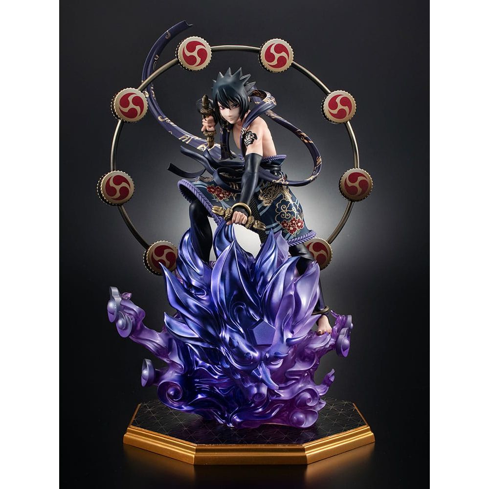(PRE-VENTA) Figura Naruto Shippuden Estatua PVC Precious G.E.M. Series Sasuke Uchiha Thunder God 28 cm