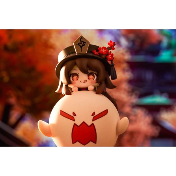 (PRE-VENTA) Figura Genshin Impact Estatua PVC Hu Tao Chibi Chara Yurayura Stand Ver. 10 cm