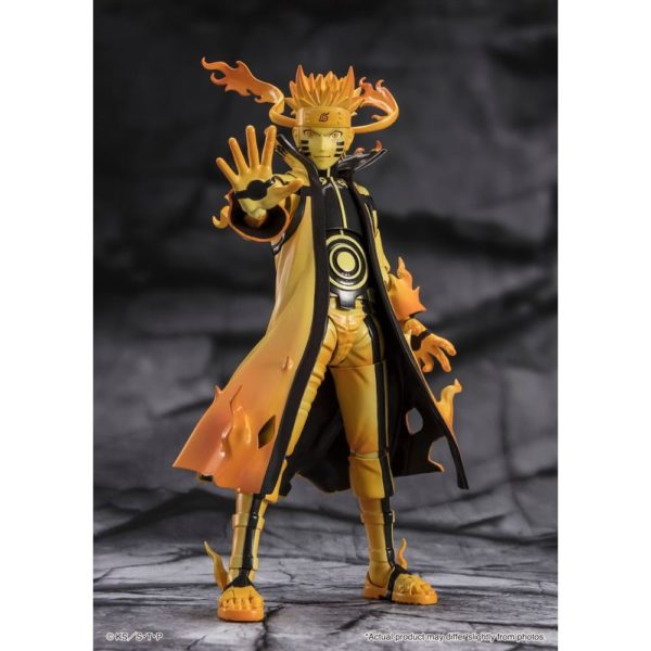 (PRE-VENTA) Figura Naruto Figura S.H. Figuarts Naruto Uzumaki (Kurama Link Mode) - Courageous Strength That Binds - 15 cm