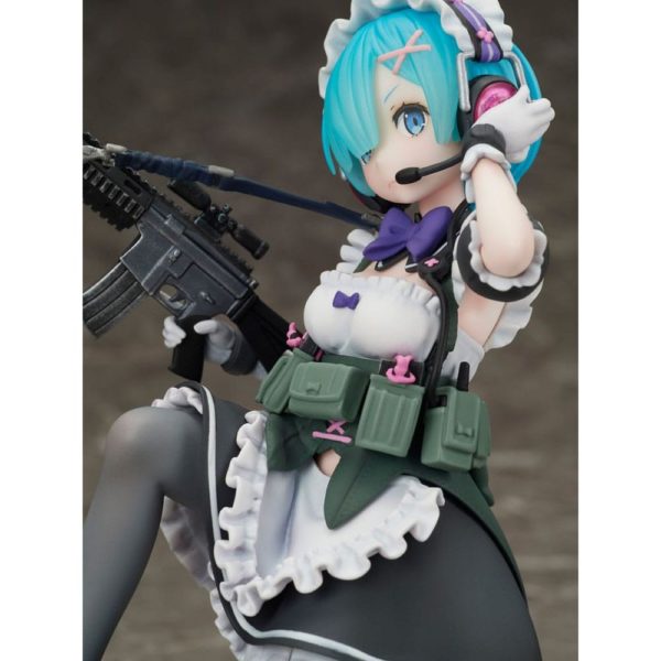 (PRE-VENTA) Figura Re:Zero Starting Life in Another World Estatua PVC 1/7 Rem Military Ver. 16 cm