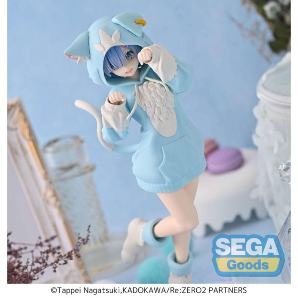 (PRE-VENTA) Figura Re:Zero Starting Life in Another World Estatua Luminasta PVC Rem Mofumofu Pack 21 cm