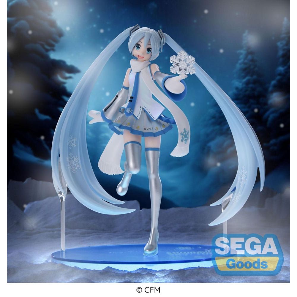 (PRE-VENTA) Figura Hatsune Miku Estatua Luminasta PVC Snow Miku Sky Town Ver. 22 cm