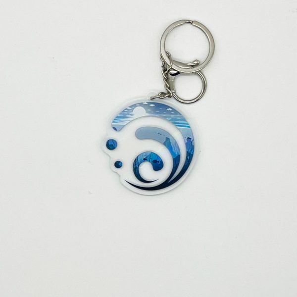Llavero de Logo Hydro Genshin Impact