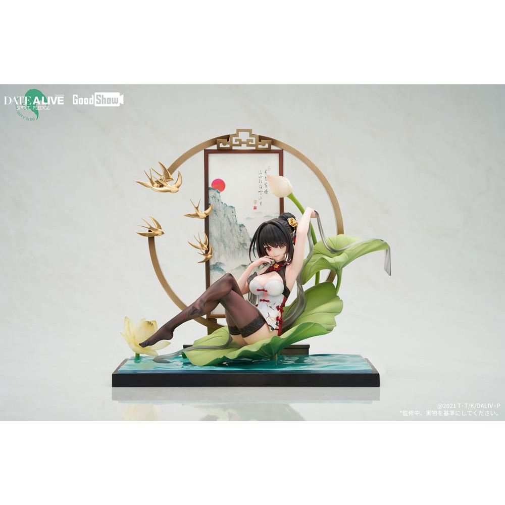 (PRE-VENTA) Figura Date A Live: Spirit Pledge Estatua PVC 1/7 Kurumi Tokisaki Ink Black China Dress Ver. 22 cm