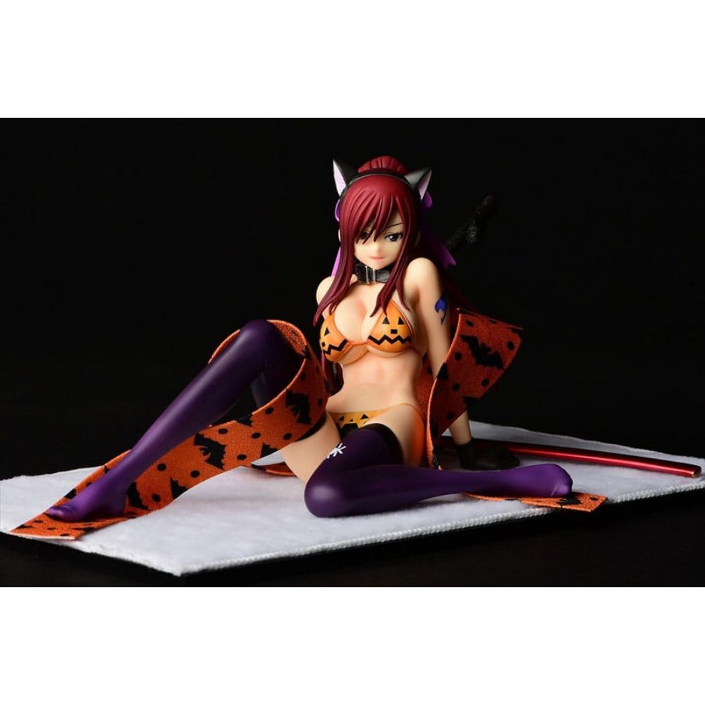 (PRE-VENTA) Figura Fairy Tail Estatua 1/6 Erza Scarlet - Halloween CAT Gravure_Style 13 cm