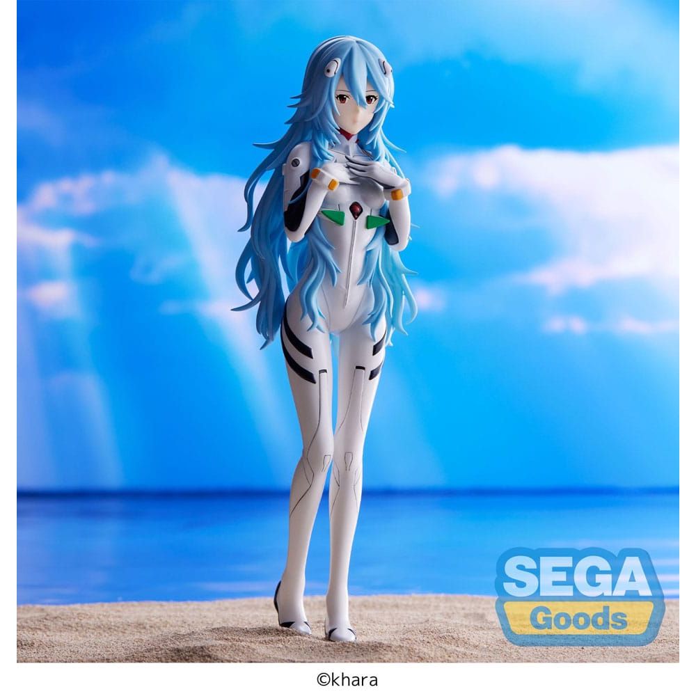 (PRE-VENTA) Figura Evangelion: 3.0+1.0 Thrice Upon a Time Estatua PVC SPM Rei Ayanami Long Hair Ver. (re-run) 21 cm