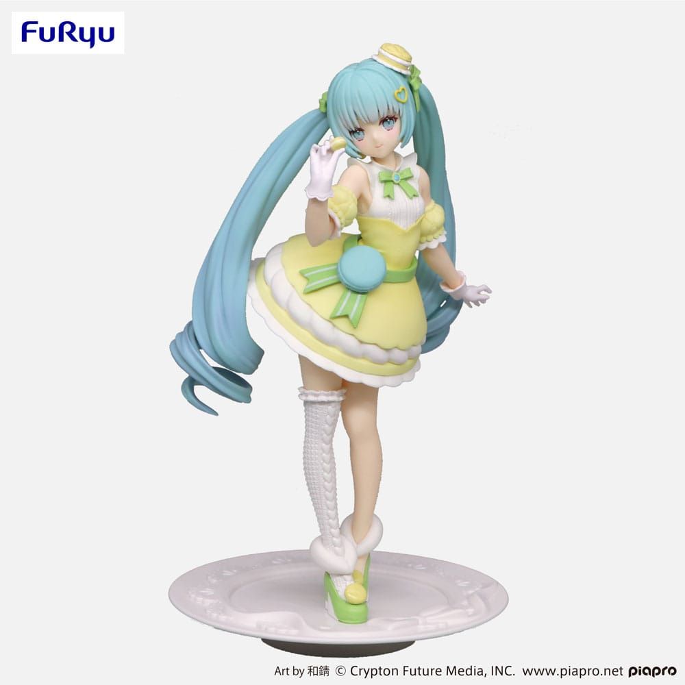 (PRE-VENTA) Figura Hatsune Miku Estatua PVC Exceed Creative SweetSweets Series Macaroon Citron Color Ver. 22 cm