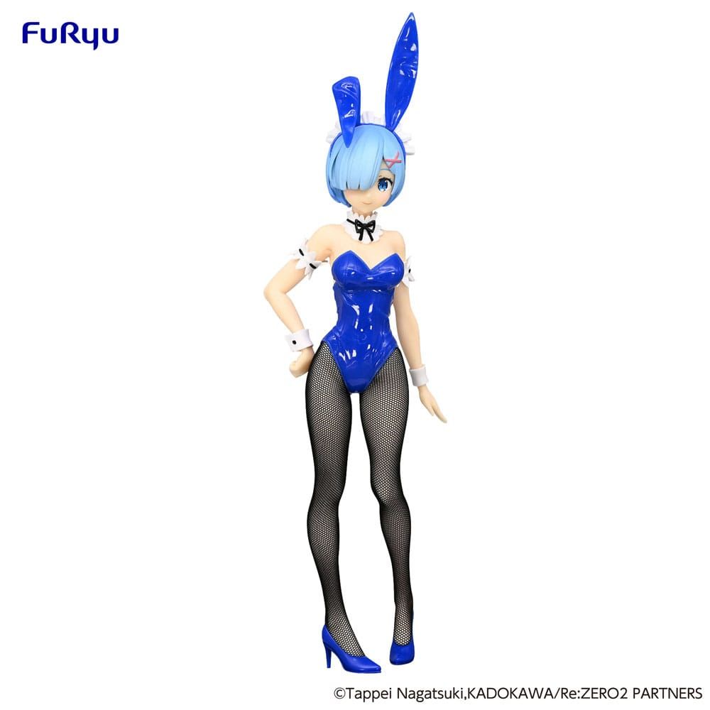 (PRE-VENTA) Figura Re:Zero Estatua PVC BiCute Bunnies Rem Blue Color Ver. 30 cm