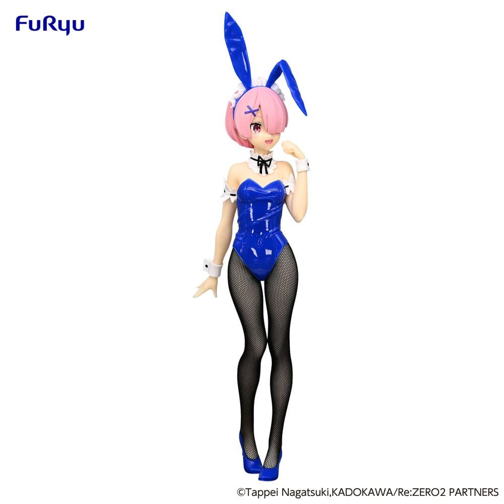 (PRE-VENTA) Figura Re:Zero Estatua PVC BiCute Bunnies Ram Blue Color Ver. 30 cm