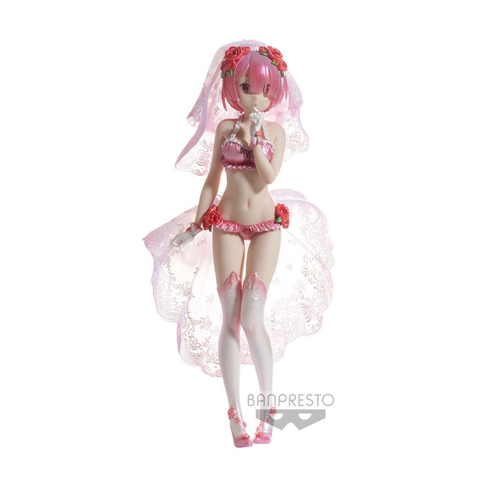 (PRE-VENTA) Figura Re:Zero Starting Life In Another World Exq Estatua PVC Chronicle Figure Academy Ram Special Color Ver. 22 cm
