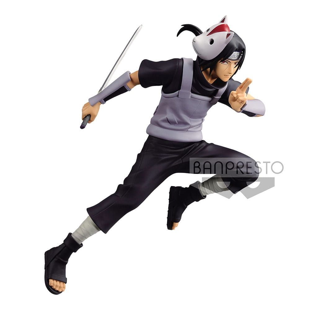 (PRE-VENTA) Figura Naruto Shippuden Estatua Vibration Stars Uchiha Itachi (Anbu Version) 16 cm