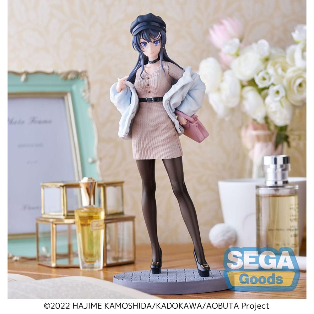 (PRE-VENTA) Figura Rascal Does Not Dream of a Bunny Girl Senpai Estatua Luminasta PVC Mai Sakurajima Casual Clothes Ver. 21 cm