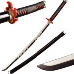 Réplica Katana de Tanjiro Kamado V2 de metal Kimetsu no Yaiba