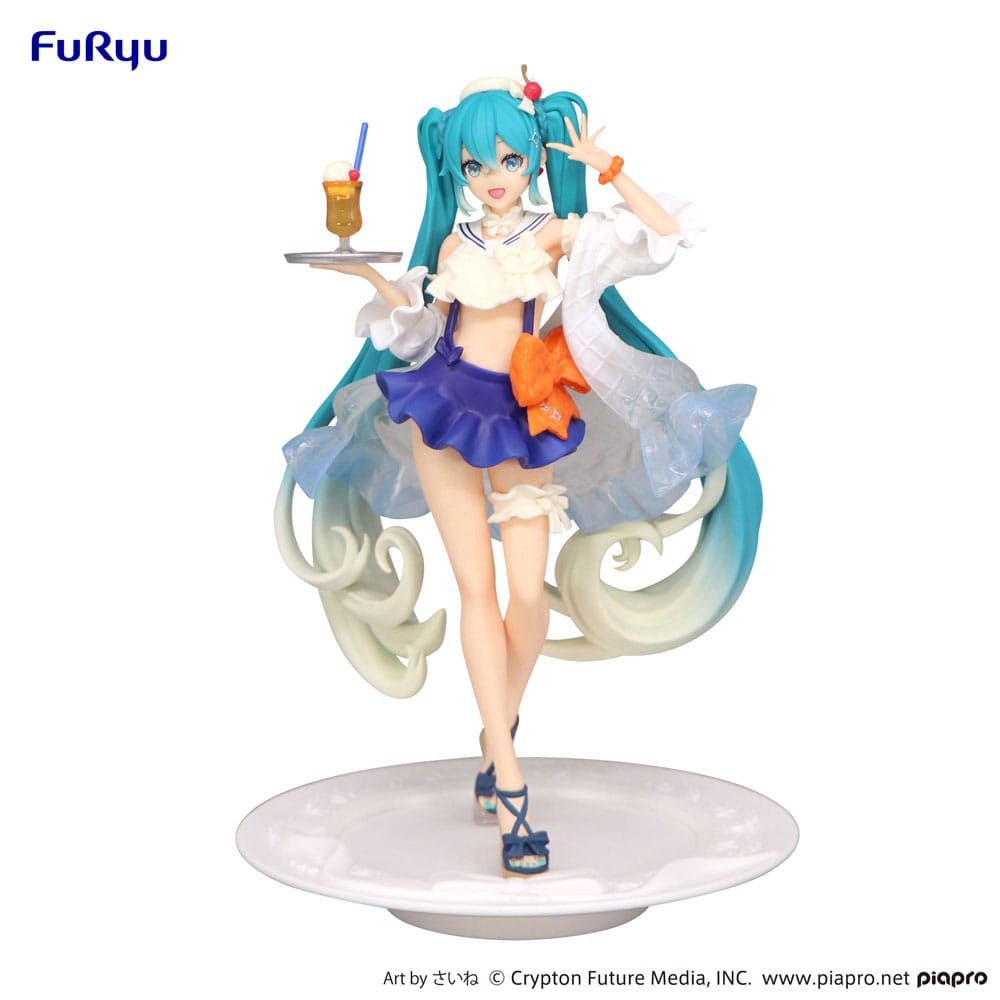 (PRE-VENTA) Figura Hatsune Miku Estatua PVC Exceed Creative SweetSweets Series Tropical Juice 17 cm