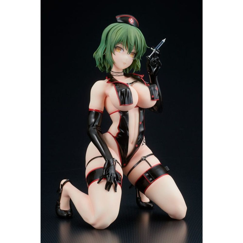 (PRE-VENTA) Figura Shinobi Master Senran Kagura: New Link Estatua PVC 1/4 Hikage Dark Sexy Nurse Ver. 26 cm
