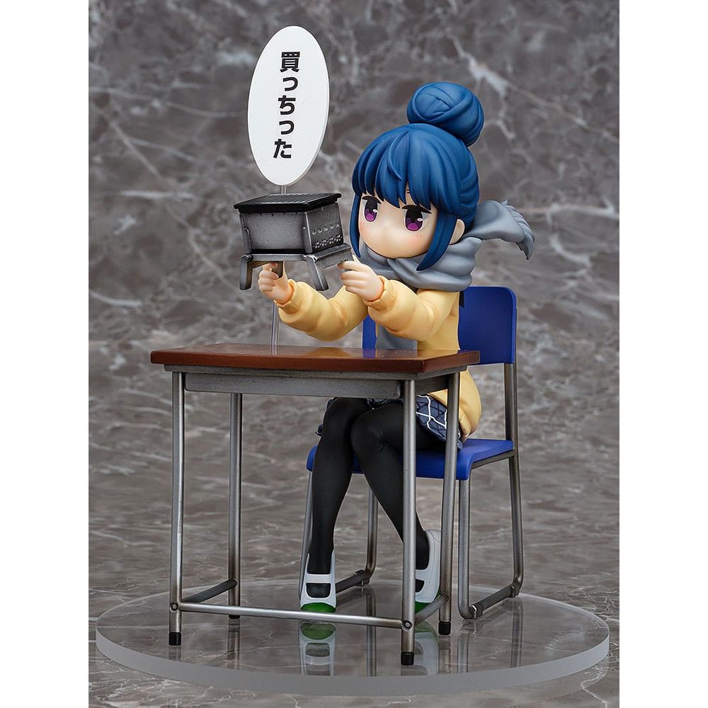 (PRE-VENTA) Figura Laid-Back Camp Estatua PVC 1/7 Rin Shima: Look What I Bought Ver. 14 cm