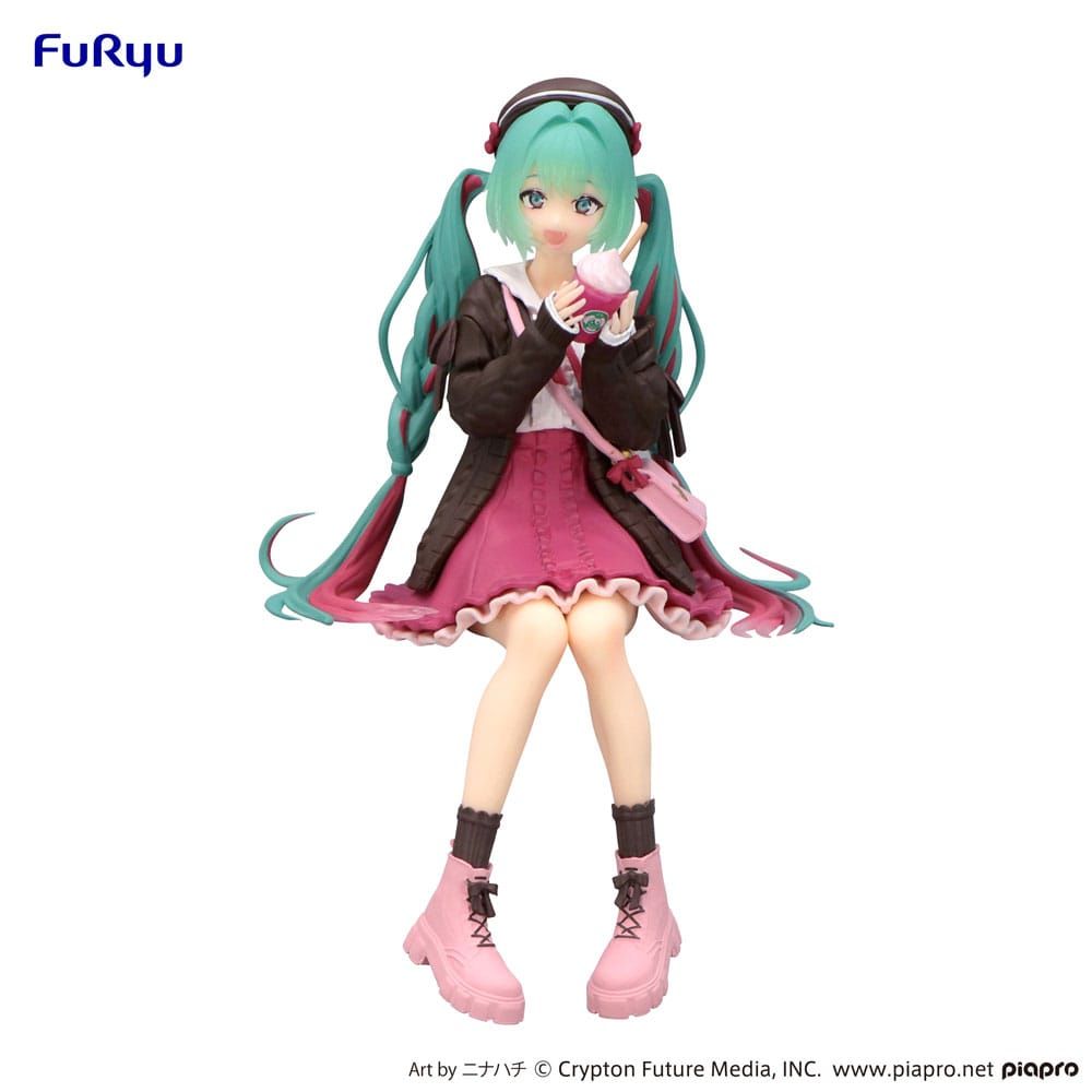 (PRE-VENTA) Figura Hatsune Miku Estatua PVC Noodle Stopper Autumn Date Pink Color Ver. 14 cm