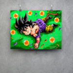Poster de Son Goku Dragon Ball Tributo a Akira Toriyama