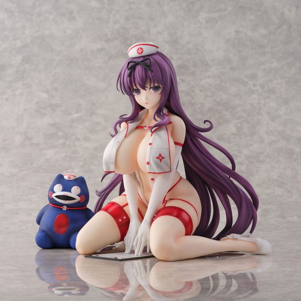 (PRE-VENTA) Figura Shinobi Master Senran Kagura: New Link Estatua PVC 1/4 Murasaki: Sexy Nurse Ver. 23 cm